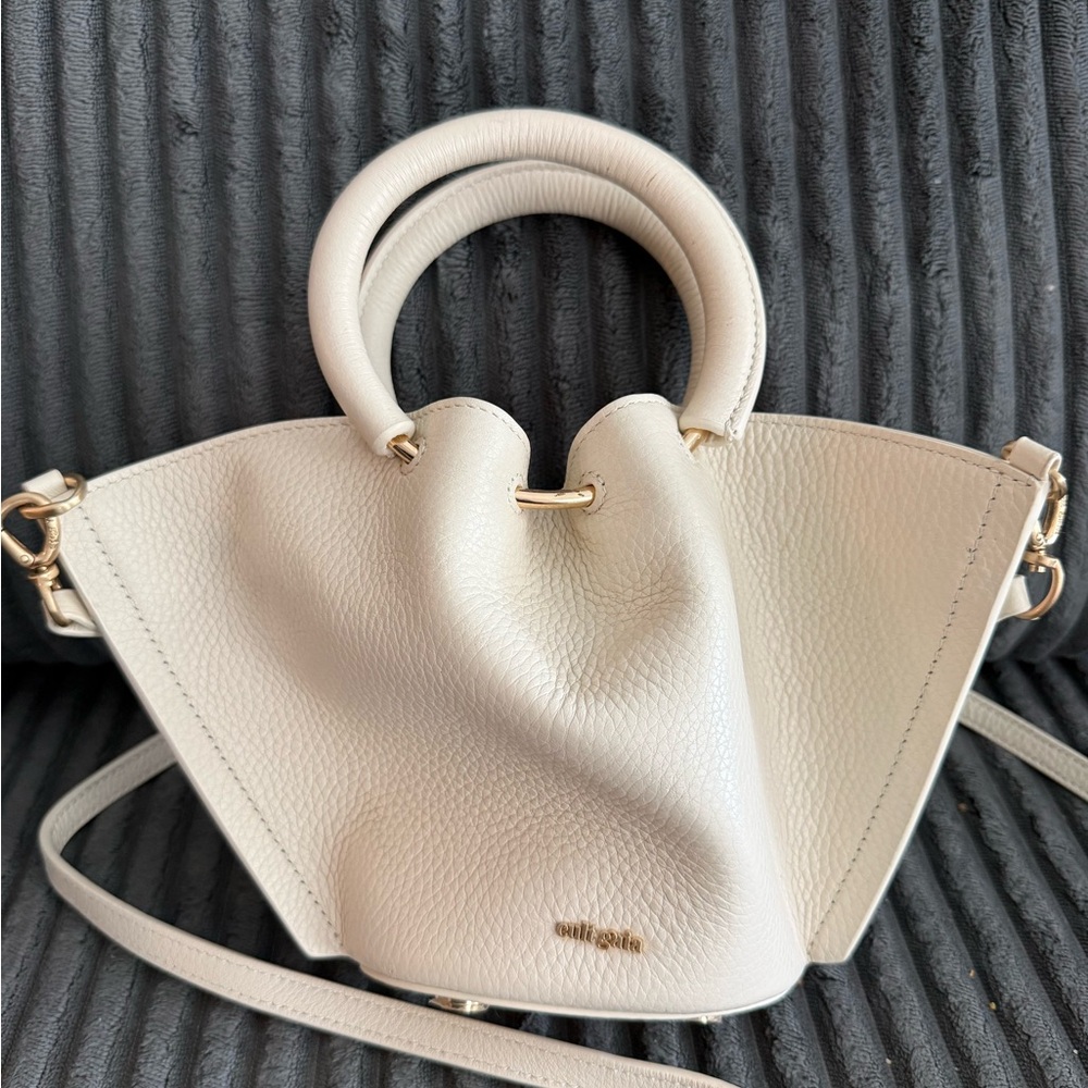 Cult Gaia Valeska Mini Tote Crossbody Pebbled Leather